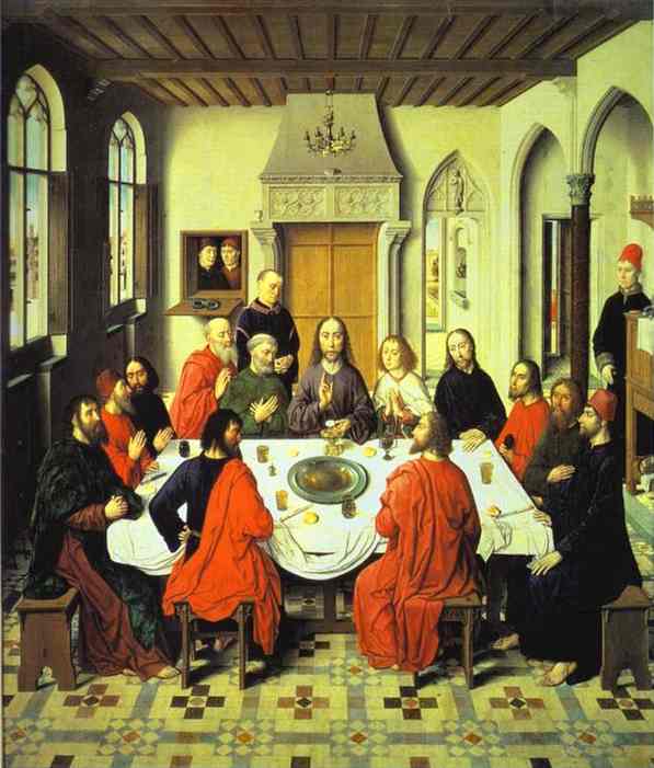 Last Supper central section of an alterpiece